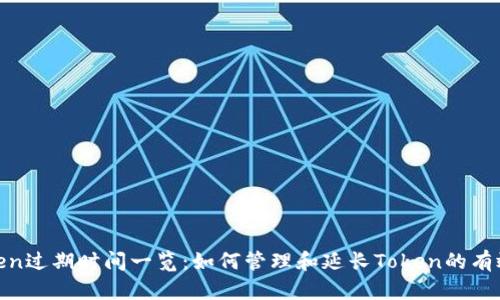 Token过期时间一览：如何管理和延长Token的有效性