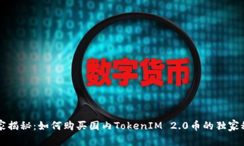 专家揭秘：如何购买国内TokenIM 2.0币的独家秘诀